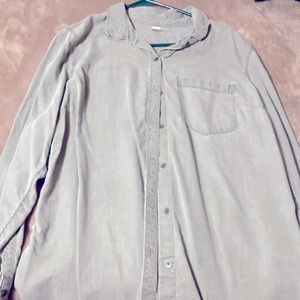 Hunter green button up